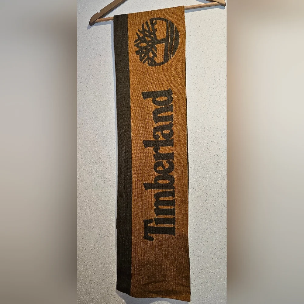 Timberland Rust & Dark Green Warm Cozy Winter Scarf 69x10